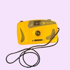Lifelong Yellow 35mm Film Camera 1990s Point and Shoot (Tested & Working)